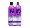 TIGI BED HEAD DUMB BLONDE SHAMPOO 750 ML + SPÜLUNG 750 ML SET