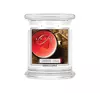 KRINGLE CANDLE DUFTKERZE MITTLERES GLAS MIT 2 DOCHTEN CHERRY CHAI 411G