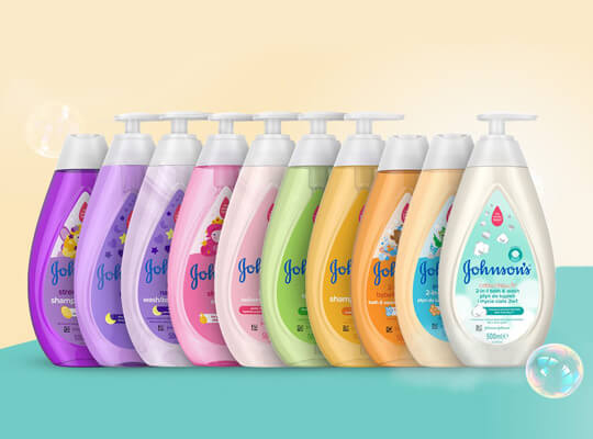 Johnson's Pure Protect Bade- und Körperwaschlotion 2in1