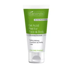  BIELENDA PROFESSIONAL ACNE FREE PROEXPERT GEL-PEELING FÜR GESICHT UND KÖRPER MIT SÄUREN 150ML