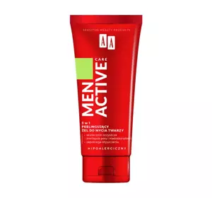 AA MEN ACTIVE CARE PEELING-GEL ZUM GESICHTSWASCHEN 3IN1 150ML