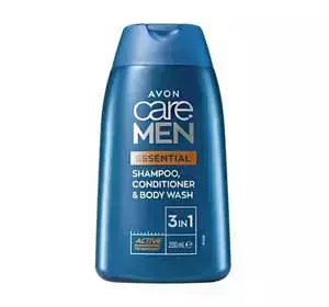 AVON CARE MEN ESSENTIAL 3IN1 SHAMPOO CONDITIONER UND DUSCHGEL FÜR MÄNNER 200ML