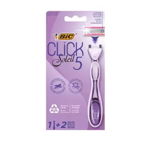 BIC CLICK SOLEIL5 RASIERER FÜR FRAUEN + 1 ERSATZKLINGE SET