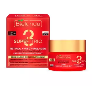 BIELENDA SUPER TRIO INTENSIV FEUCHTIGKEITSSPENDENDE ANTI AGING CREME FÜR TAG UND NACHT 40+ 50ML