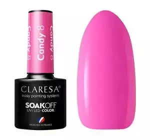 CLARESA SOAK OFF HYBRIDLACK CANDY 8 5ML