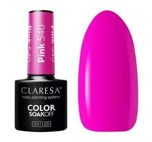 CLARESA SOAK OFF HYBRIDLACK PINK 540 5G