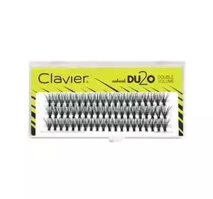 CLAVIER DU2O DOUBLE VOLUME KÜNSTLICHE WIMPERN-BÜSCHEL 10MM