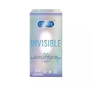 DUREX INVISIBLE EXTRA LUBRICATED KONDOME 10 STÜCK