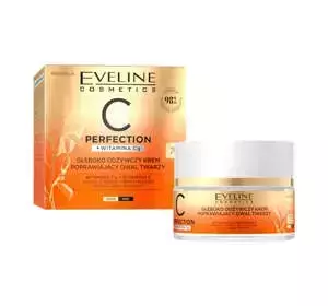 EVELINE C-PERFECTION TIEF NÄHRENDE CREME ZUR VERBESSERUNG DES GESICHTSOVALS 70+ 50ML