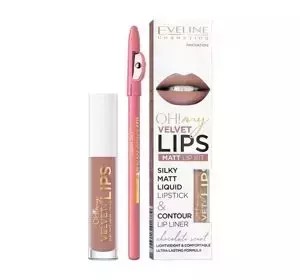 EVELINE OH! MY VELVET LIPS KIT LIPPEN-MAKE-UP-SET 11 COOKIE MILKSHAKE