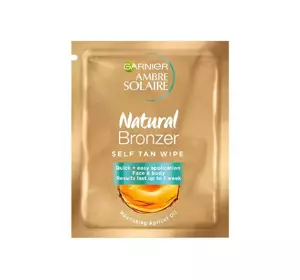 GARNIER AMBRE SOLAIRE NATURAL BRONZER SELBSTBRÄUNUNGSTUCH FÜR DAS GESICHT 6,1ML