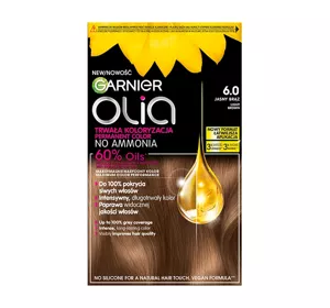 GARNIER OLIA PERMANENTE HAARFARBE OHNE AMMONIAK 6.0 HELLES BRAUN