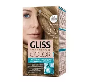 GLISS CARE & MOISTURE COLOR HAARFARBE MIT HYALURONSÄURE 8-0