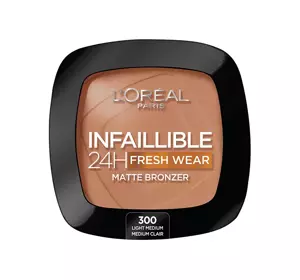 LOREAL INFAILLIBLE 24H FRESH WEAR MATTER BRONZER 300 LIGHT MEDIUM 9G