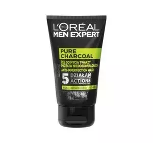 LOREAL MEN EXPERT PURE CHARCOAL GESICHTSWASCHGEL GEGEN UNREINHEITEN 100ML