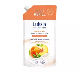 LUKSJA CREAMY & SOFT FLÜSSIGSEIFE PEACH WHITE TEA REFIL 900ML