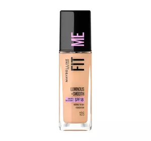 MAYBELLINE FIT ME LUMINOUS + SMOOTH FOUNDATION 128 WARM NUDE 30ML