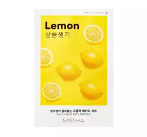 MISSHA AIRY FIT SHEET MASK AUFHELLENDE TUCHMASKE LEMON 19ML