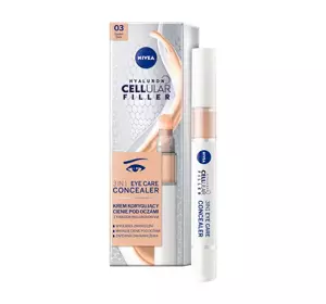 NIVEA CELLULAR HYALURON FILLER 3IN1 CREME ZUR KORREKTUR VON AUGENRINGEN 03 DARK 4ML