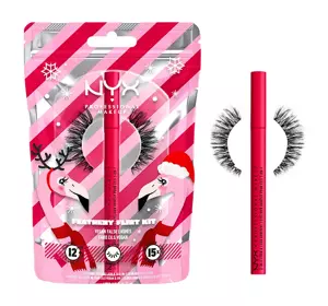 NYX PROFESSIONAL MAKEUP FA LA LA L.A. LAND FEATHERY FLIRT LASH KIT FALSCHE WIMPERN + EYELINER 2IN1