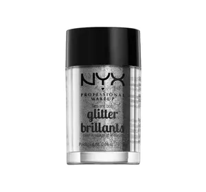 NYX PROFESSIONAL MAKEUP GLITTER BRILLANTS 10 SILVER 2,5G