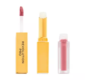 REVOLUTION PRO SUPREME STAY 24H LIP DUO LIPPENSTIFT 2IN1 SECLUSION 1ML + 1,5G