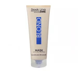 STAPIZ SLEEK LINE BLOND HAARMASKE MIT SEIDE FÜR BLONDES GRAUES UND BLONDIERTES HAAR 250ML