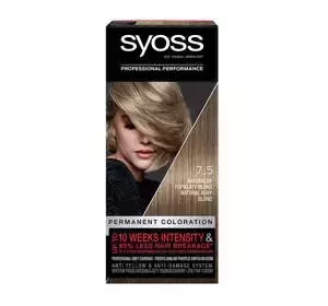 SYOSS PERMANENTE COLORATION HAARFARBE 7_5 NATÜRLICHES ASCHBLOND