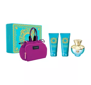 VERSACE DYLAN TURQUOISE POUR FEMME EDT SPRAY 100ML + BL 100ML + SG 100ML + BB SET