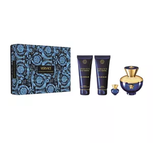 Versace Dylan Blue Pour Femme Eau de Parfum Spray 100ml + 5ml + Balsam 100ml + Gel 100ml