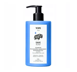 Yope Men Save My Hair Stärkendes Shampoo gegen übermäßigen Haarausfall 300ml