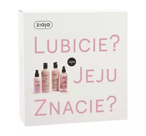 ZIAJA JEJU ROSA PFLEGE SET SPÜLUNG + SHAMPOO + GEL + SPRAY