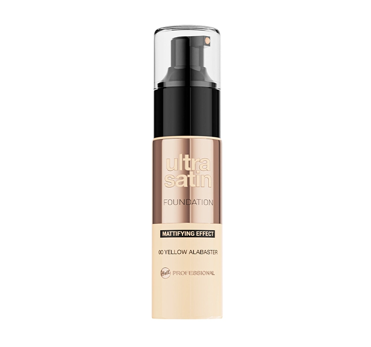  BELL PROFESSIONAL ULTRA SATIN HALTBARE MATTIERRENDE FOUNDATION 00 YELLOW ALABASTER 30G