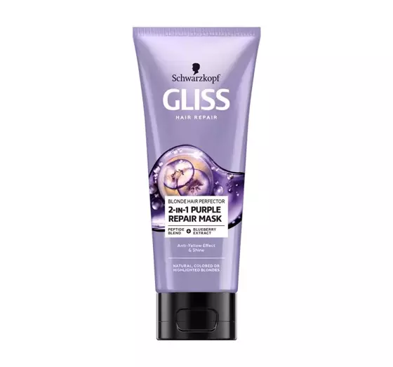  GLISS BLOND HAIR MASKE FÜR NATÜRLICHES, GEFÄRBTES UND AUFGEHELLTES  HAAR 