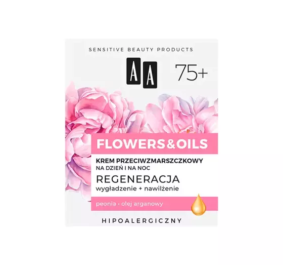 AA FLOWERS & OIL REGENERIERENDE ANTI FALTEN CREME TAG UND NACHT 75+ 50ML 