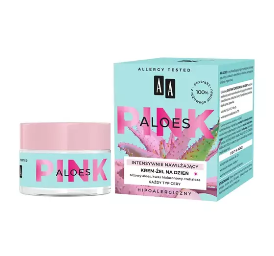 AA PINK ALOES INTENSIV FEUCHTIGKEITSSPENDENDES TAGESCREME-GEL 50ML