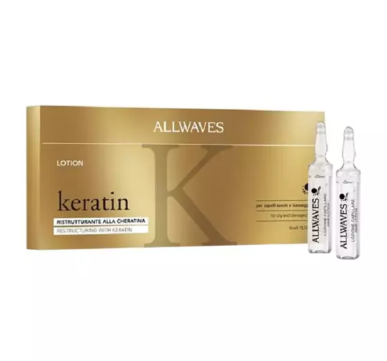 ALLWAVES KERATIN HAARLOTION MIT KERATIN IN AMPULLEN 12x10ML