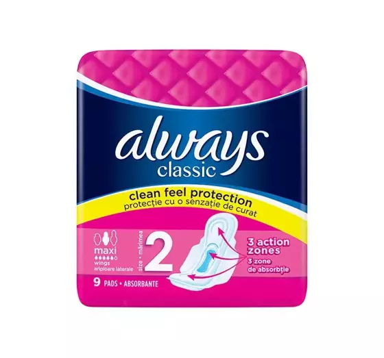 ALWAYS CLASSIC DAMENBINDEN MIT FLÜGELN 2 MAXI 9 STÜCK