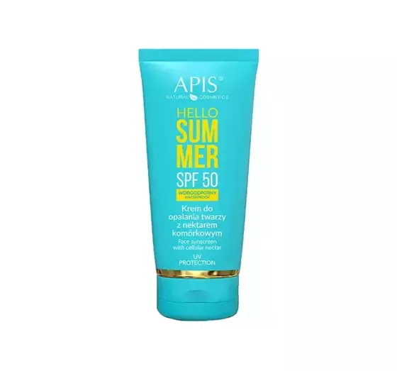 APIS HELLO SUMMER WASSERFESTE GESICHTS-SONNENCREME MIT ZELLULAR NEKTAR SPF50 50ML