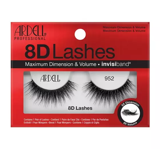 ARDELL 8D LASHES KÜNSTLICHE WIMPERN AUF DEM STREIFEN 952