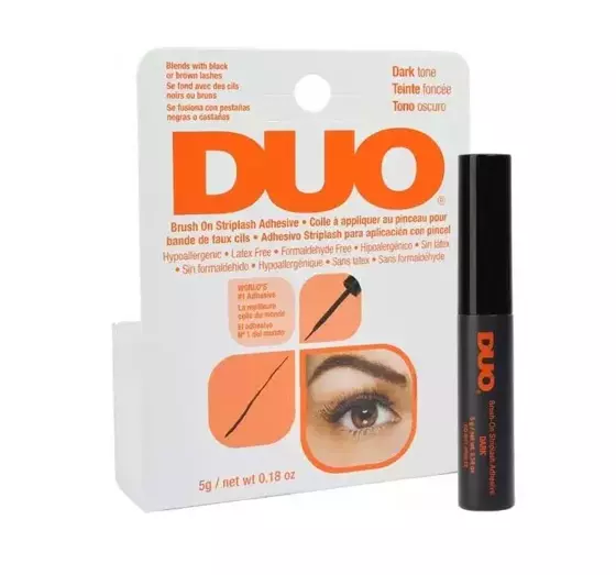 ARDELL DUO BRUSH WIMPERNKLEBERMIT PINSEL DARK DUNKEL 5G