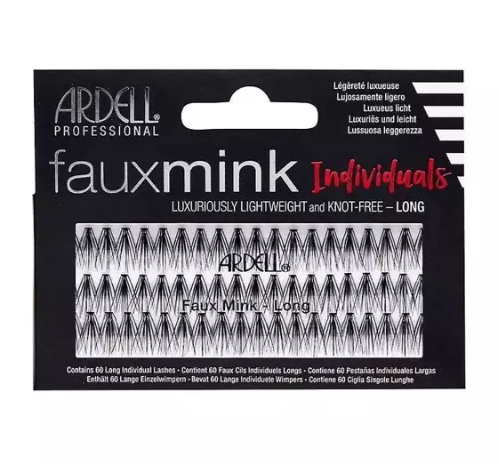 ARDELL FAUX MINK INDIVIDUALS KÜNSTLICHE WIMPERNBÜSCHEL LONG 60 STÜCK