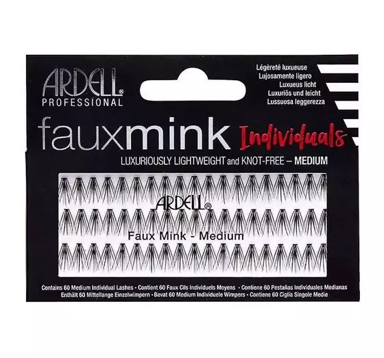 ARDELL FAUX MINK INDIVIDUALS KÜNSTLICHE WIMPERNBÜSCHEL MEDIUM 60 STÜCK