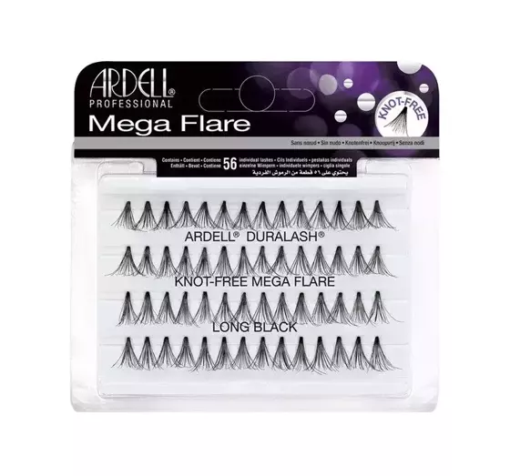 ARDELL MEGA FLARE 56 WIMPERNBÜSCHEL LONG LANG BLACK SCHWARZ