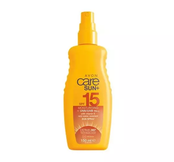 AVON CARE SUN WASSERFESTES, FEUCHTIGKEITSSPENDENDES UND SCHÜTZENDES MILCHSPRAY SPF15 150ML