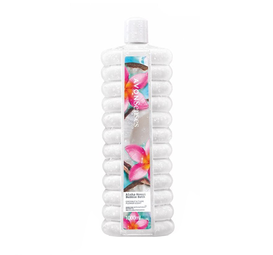 AVON SENSES BUBBLE BATH BADEZUSATZ ALOHA MONOI 1000ML 