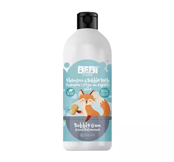 BARWA BEBI KIDS SHAMPOO UND BADEGEL 2IN1 KAUGUMMI 500ML