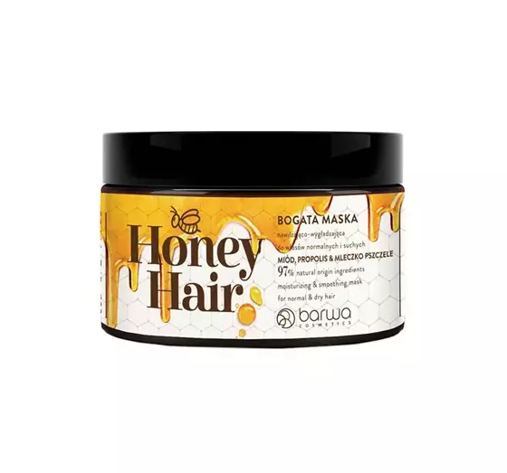 BARWA HONEY HAIR HAARMASKE FÜR NORMALES UND TROCKENES HAAR 220ML