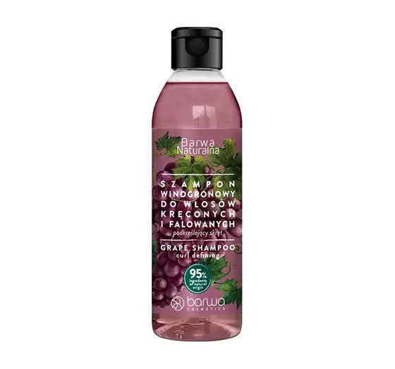 BARWA NATURALNA SHAMPOO FÜR LOCKIGES UND WELLIGES HAAR TRAUBENKERN 300ML