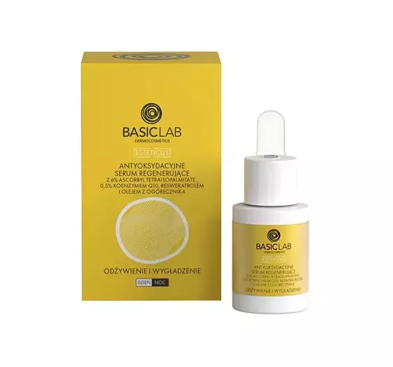 BASICLAB ESTETICUS REGENERIERENDES ANTIOXIDANS-SERUM MIT VITAMIN C 6% FÜR TAG UND NACHT 15ML